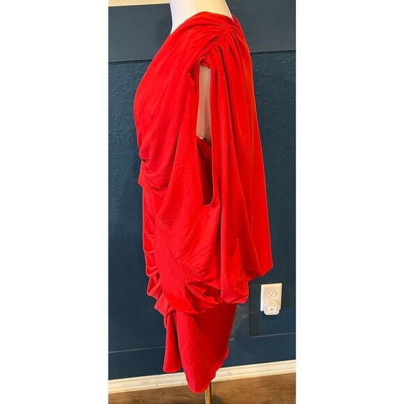 Halston RIA V NECK JERSEY DRESS -14 - Picture 4 of 9